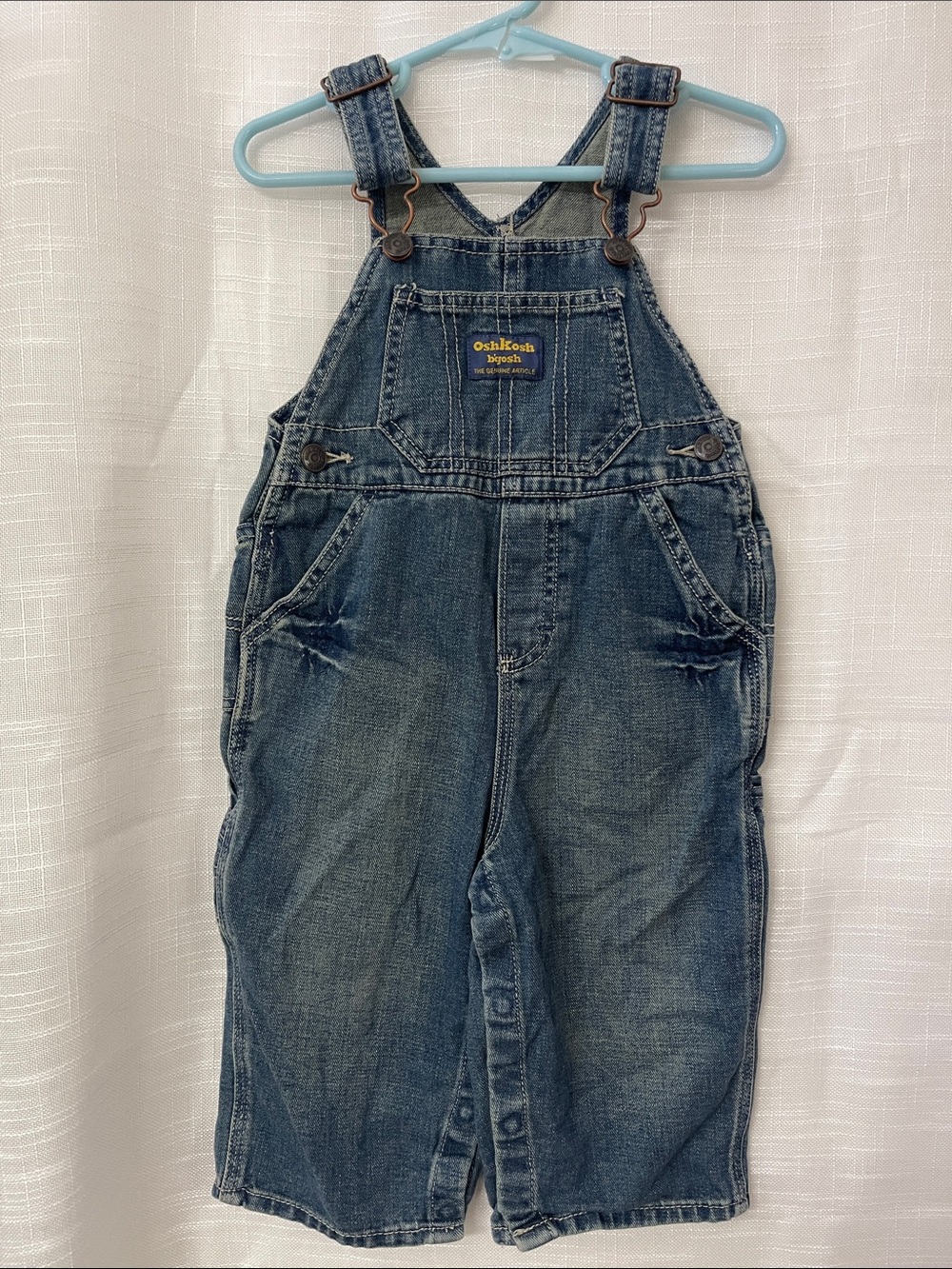 OshKosh B'gosh Vintage-Style Denim Overalls in Washed Blue 18 months